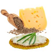 Stenger-Waffel-Cracker-Käse-Kreuzkümmel-Serviervorschlag